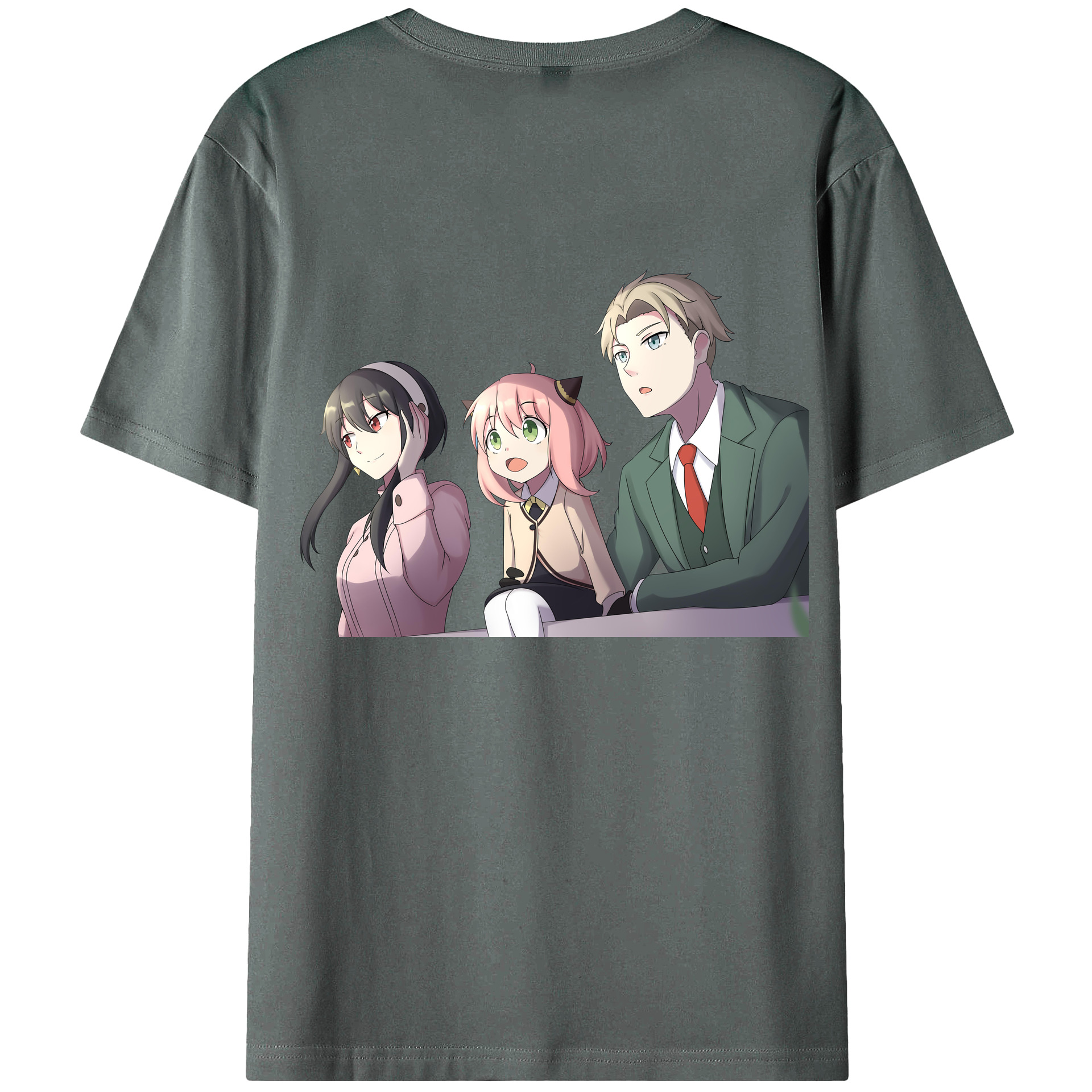 （画像用） SPY×FAMILY间谍家家酒 綿100％半袖Tシャツ（背面プリント）